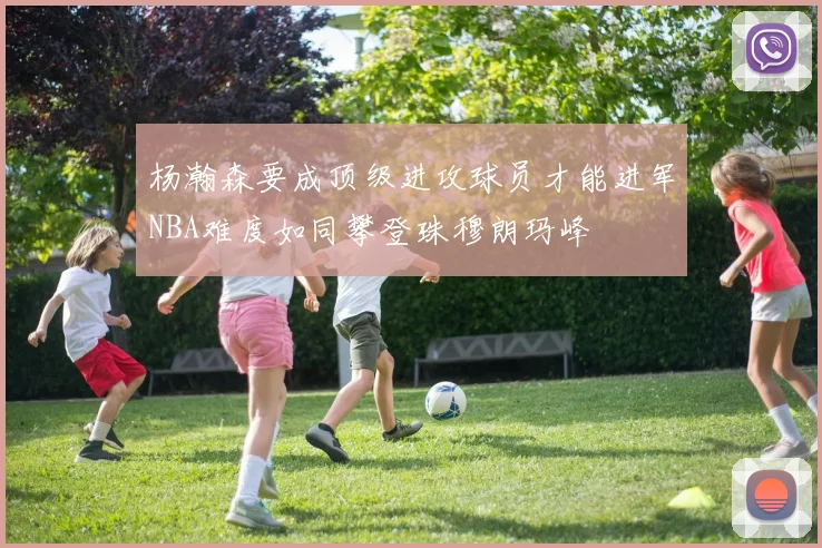 杨瀚森要成顶级进攻球员才能进军NBA难度如同攀登珠穆朗玛峰